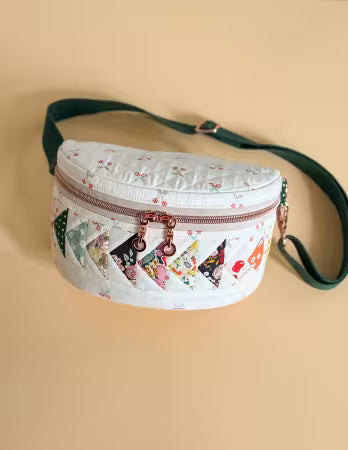 Flying Geese Belt Bag Paper Pattern by Minki Kim