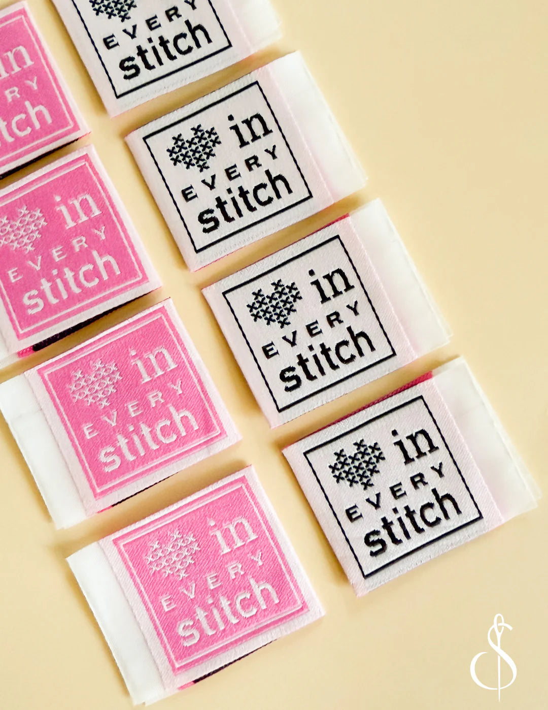 Pink In Every Stitch Woven Labels by Minki Kim