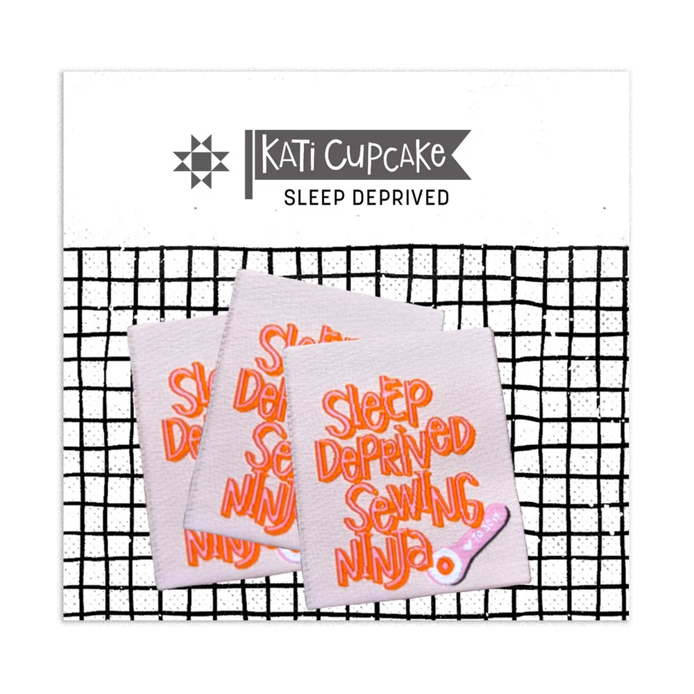 Sleep Deprived- Sewing Labels by Kati Cupcake