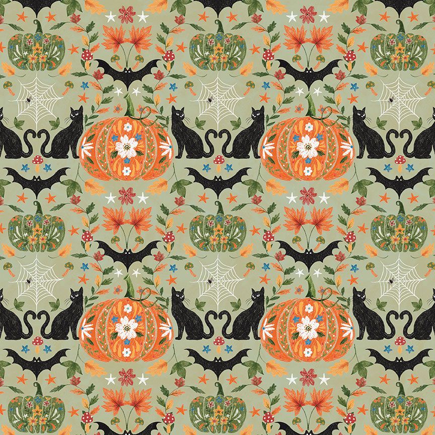 Caught in Your Web Spooktacular for Dear Stella D3975 Pea