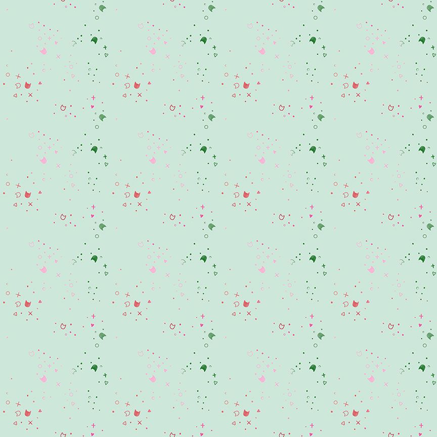 Kitty Litter - Spearmint - by Pammie Jane for Dear Stella