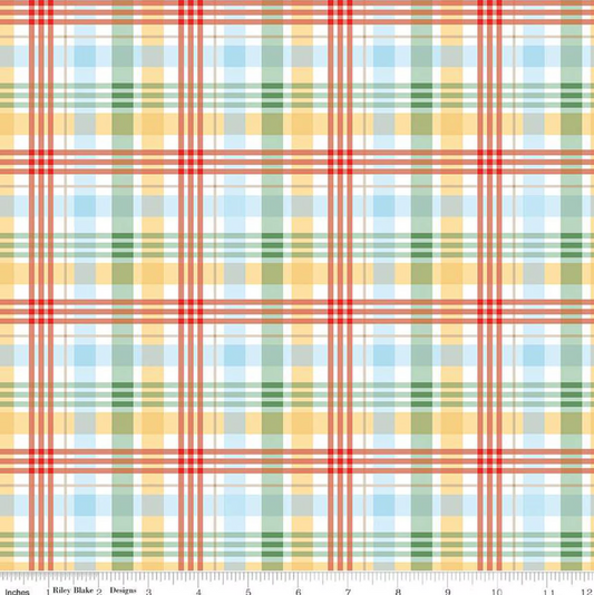 Winnie the Pooh Plaid Multi - by Echo Park Paper Co. for Riley Blake