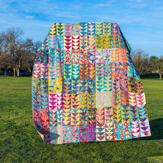 Personal Destash: Anna Maria Horner Flying Geese Pieced Top