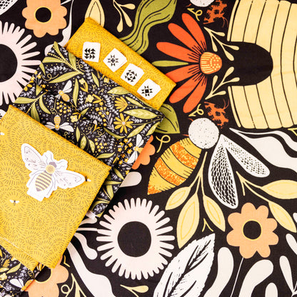 Honey Bee Quilt Kit -Black-