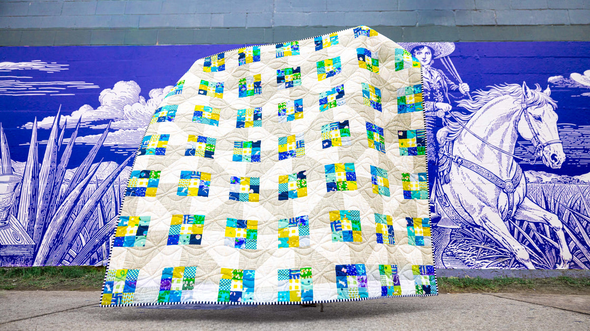 Sample Sale: Blueberry Limeade Finished Quilt