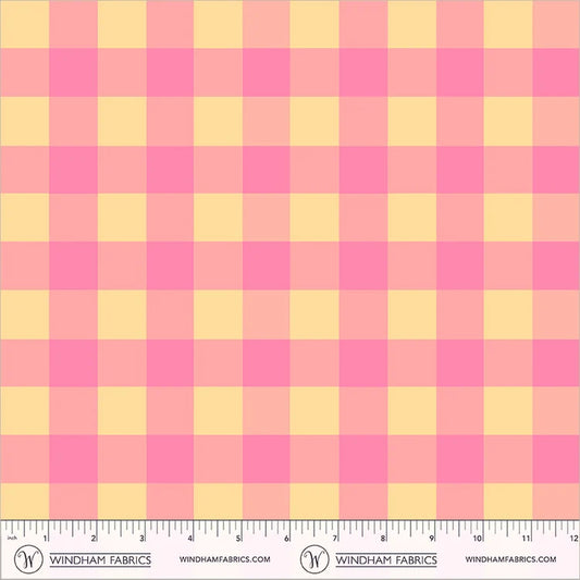 Boat Race Picnic Big by Heather Ross for Windham Fabrics 55607D-15 Peony