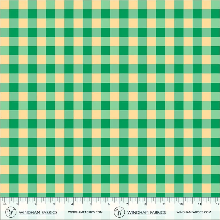 Boat Race Picnic Little by Heather Ross for Windham Fabrics 55608D-3 Jade
