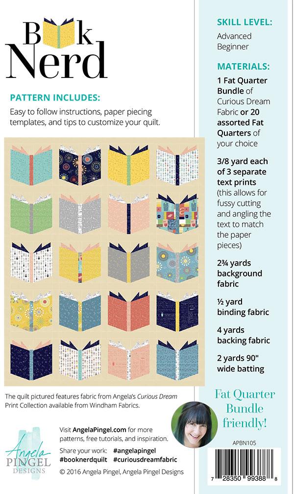 Book Nerd Paper Pattern by Angela Pingel Designs