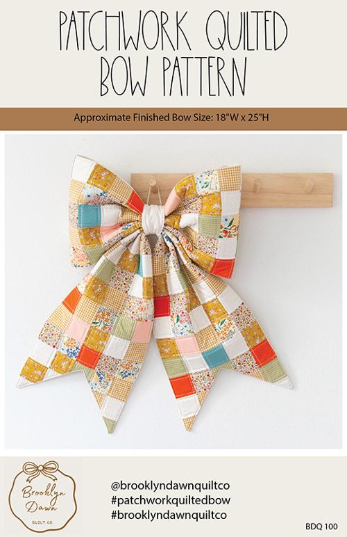Patchwork Quilted Bow Paper Pattern by Brooklyn Dawn