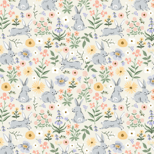 Easter Bunny Floral - Cream RP1508-CR2  - by Rifle Paper Co.