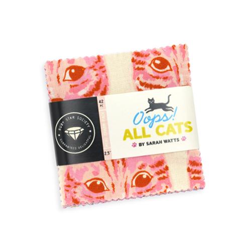 Oops All Cats Mini Charm Pack by Sarah Watts for Ruby Star Society
