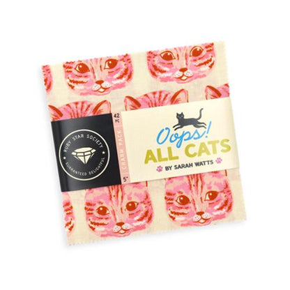 Oops All Cats Charm Pack by Sarah Watts for Ruby Star Society