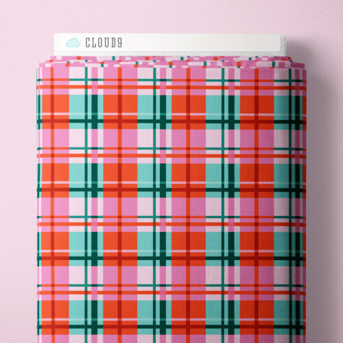 Jolly Tidings - Christmas Plaid by Whim and Joy for Cloud9 Fabrics