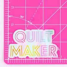 Quilt Maker Sticker by Corrine Sovey