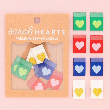 Holiday Hearts Sew In Labels by Sarah Hearts