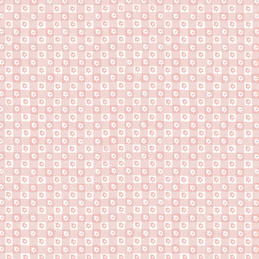 Easter Daisy Gingham - Blush - RP1505-BL1 - by Rifle Paper Co.