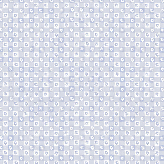 Easter Daisy Gingham - Blue - RP1505-BL2 - by Rifle Paper Co.