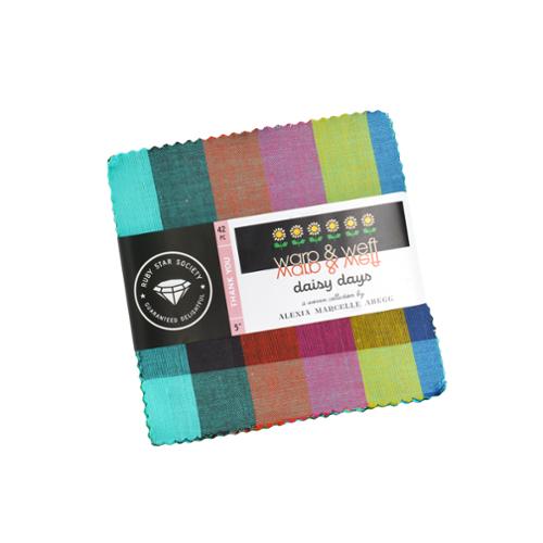 PREORDER: Daisy Days Warp and Weft Charm Pack by Alexia Abegg for Ruby Star