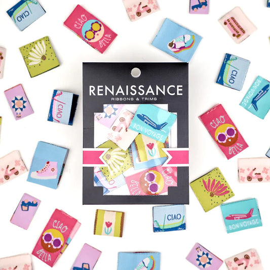 Renaissance Ribbon Labels The Genesis of a Journey - Woven Label Pack