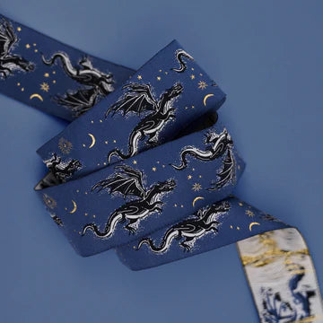 Fire Glow Etched Dragon Ribbon by Sarah Watts for Renaissance Ribbons