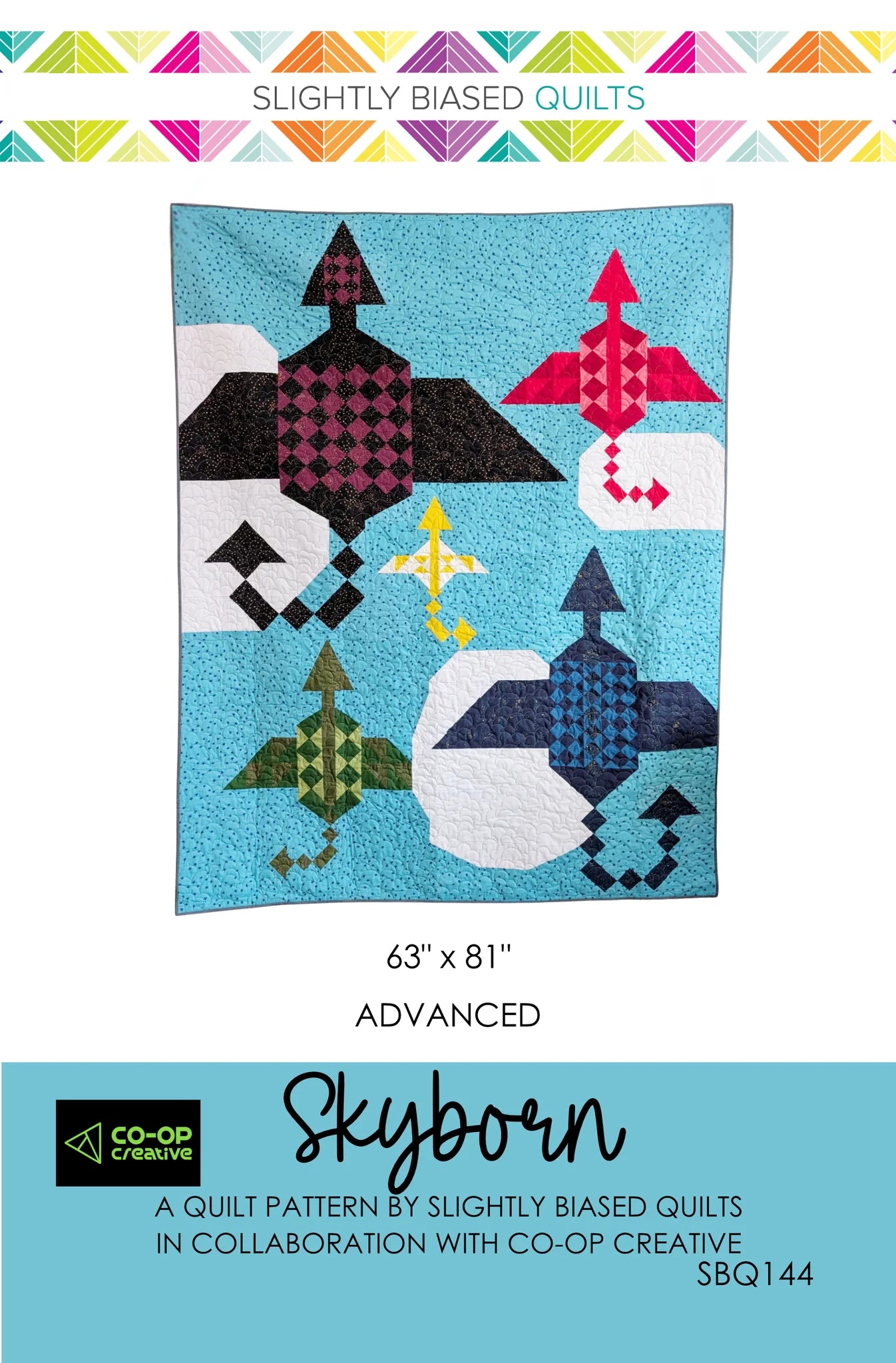 Skyborn Paper Pattern by Slightly Biased Quilts
