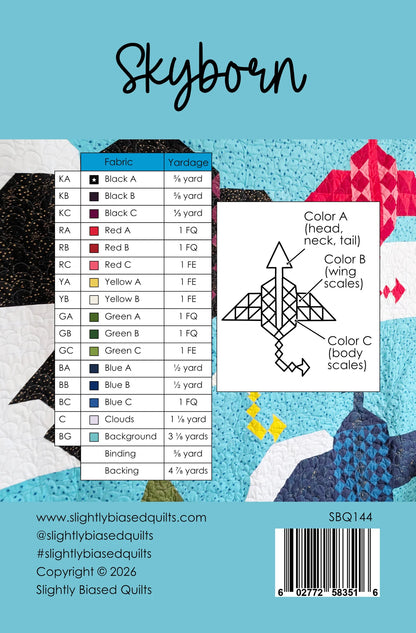 Skyborn Paper Pattern by Slightly Biased Quilts