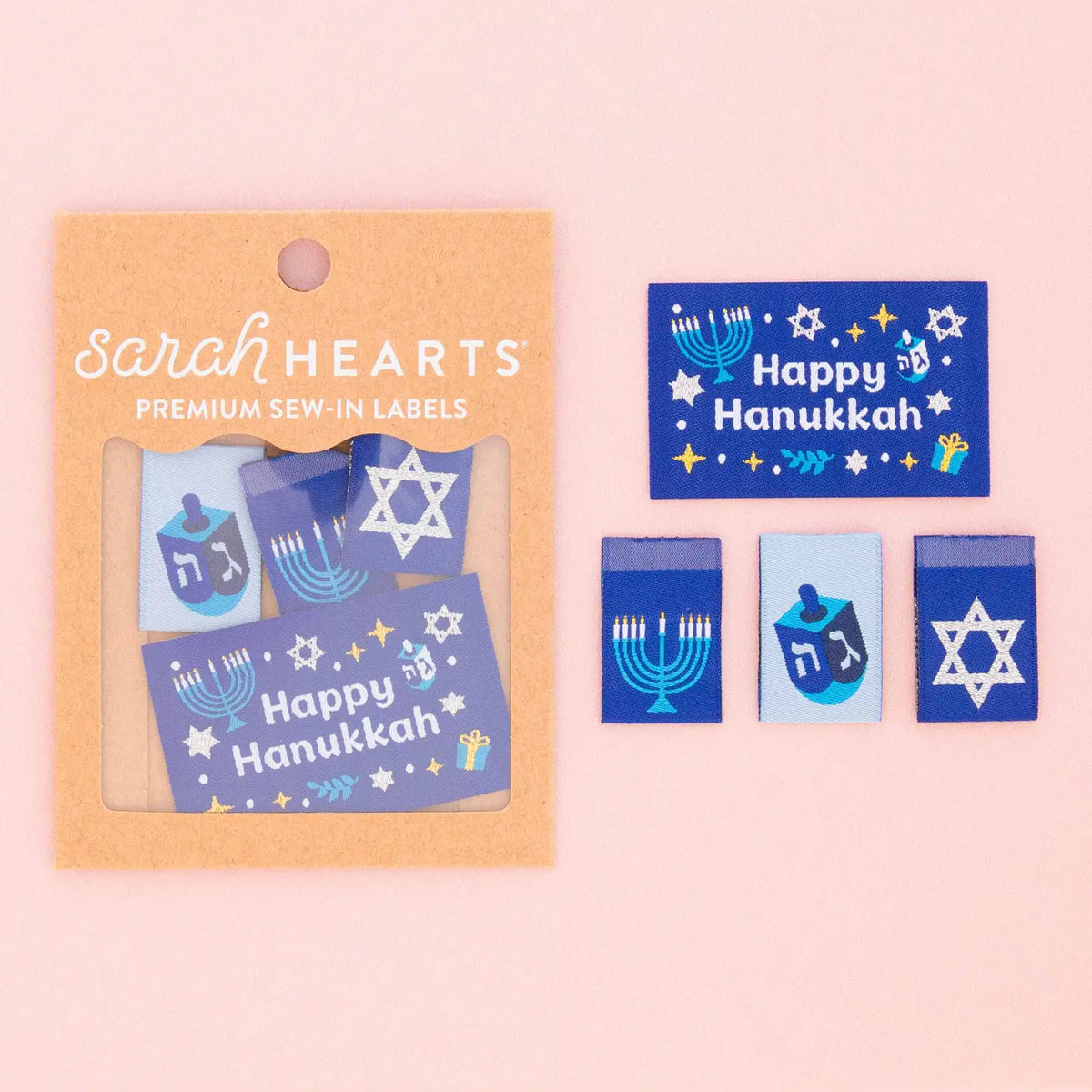 Hanukkah Holiday Sew In Labels by Sarah Hearts