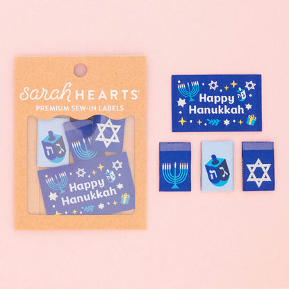 Hanukkah Holiday Sew In Labels by Sarah Hearts
