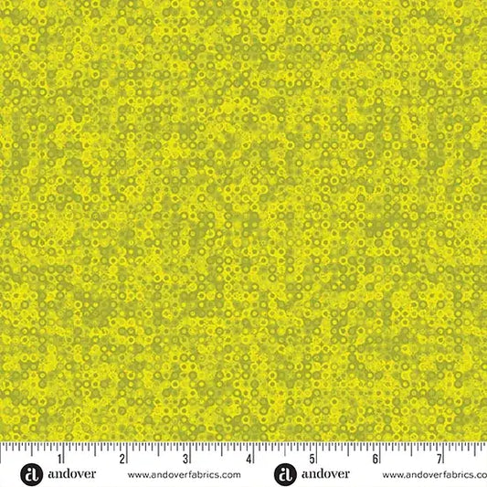 Fairy Rings Chartreuse by Sarah Maxwell for Andover A-1505 V
