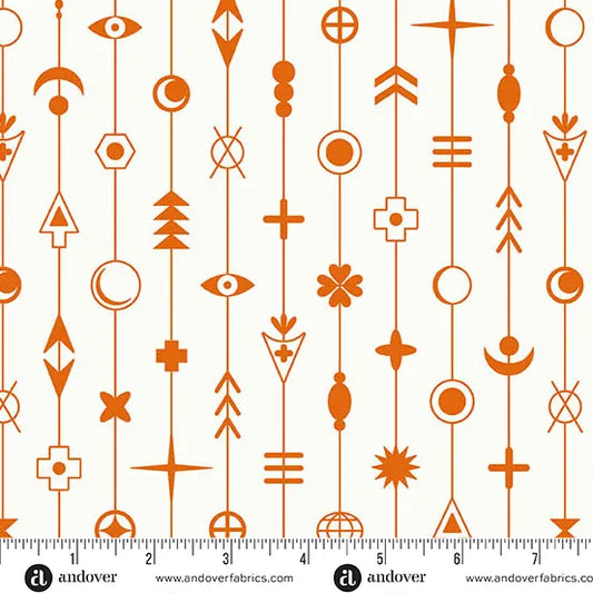 Sun Print Whisper Gaze in Flame by Alison Glass