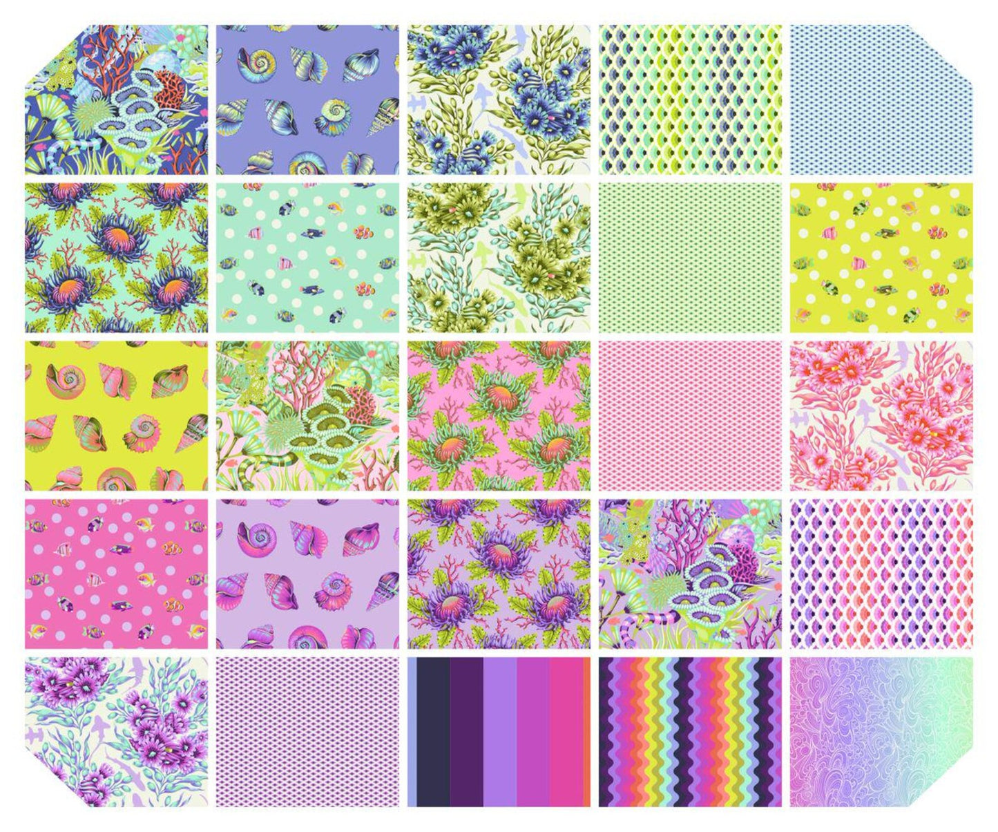 Floral Reef 2.5" Strips by Tula Pink for Free Spirit