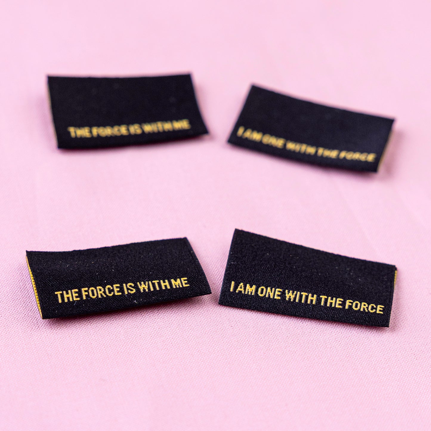 I Am One With the Force - Woven Luxe Sew In Label by Intensely Distracted