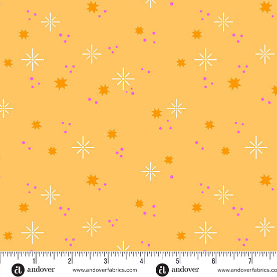Ghostly Garden - Stardust Orange by KP Creates for Andover
