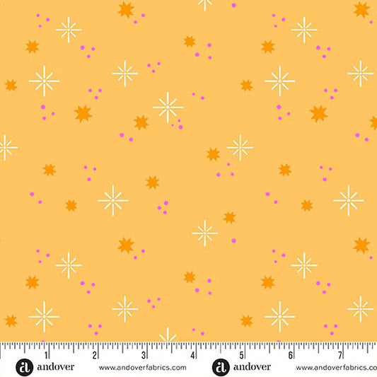 Ghostly Garden - Stardust Orange by KP Creates for Andover