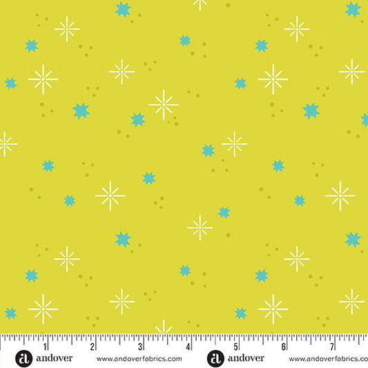 Ghostly Garden - Stardust Green by KP Creates for Andover