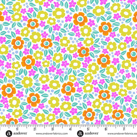 Ghostly Garden - Floral Fright Multi by KP Creates for Andover