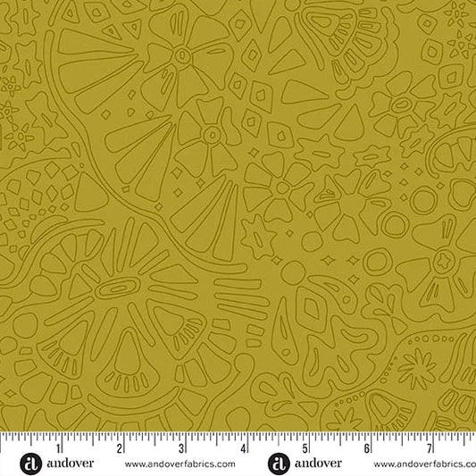 Color Camp - Grove by Alison Glass Bee Veil Muted Gold A-10426-Y