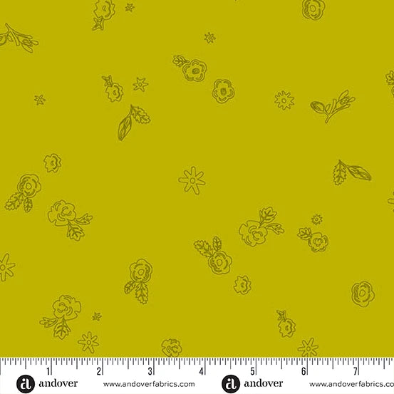 Color Camp - Grove by Alison Glass Bee Sprig Lichen A-10425-Y