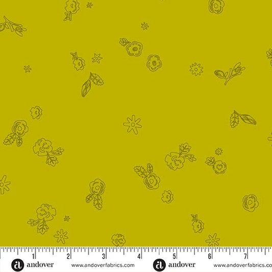 Color Camp - Grove by Alison Glass Bee Sprig Lichen A-10425-Y