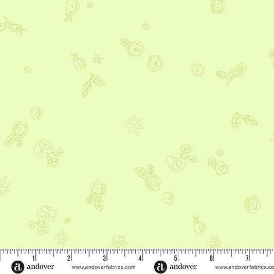 Color Camp - Grove by Alison Glass Sprig Lighter Grass  A-10425-G