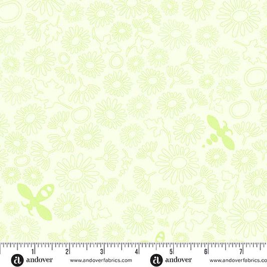 Color Camp - Grove by Alison Glass Bee Lightest Grass  A-10431-G