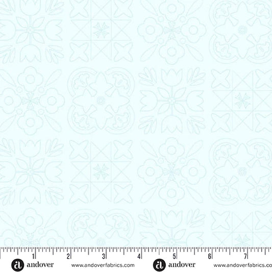 Color Camp - Dusk by Alison Glass Bandana Lightest Pool A-10428-LB
