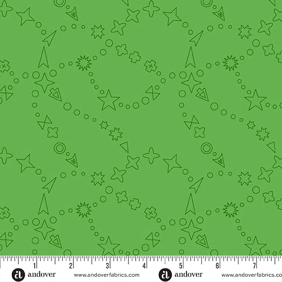Color Camp - Grove by Alison Glass Trailmap Grass  A-10421-G