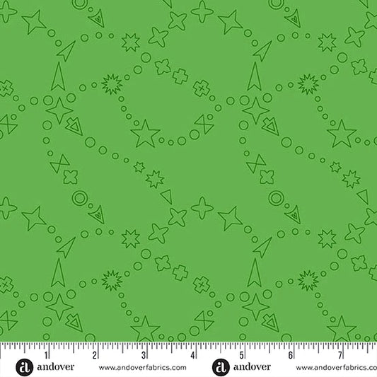 Color Camp - Grove by Alison Glass Trailmap Grass  A-10421-G