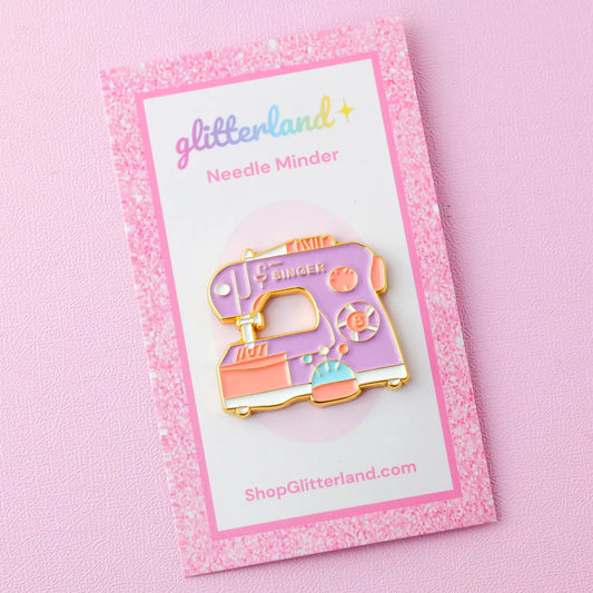 Sewing Machine  Needle Minder Purple by Glitterland