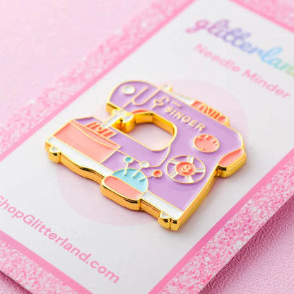 Sewing Machine  Needle Minder Purple by Glitterland