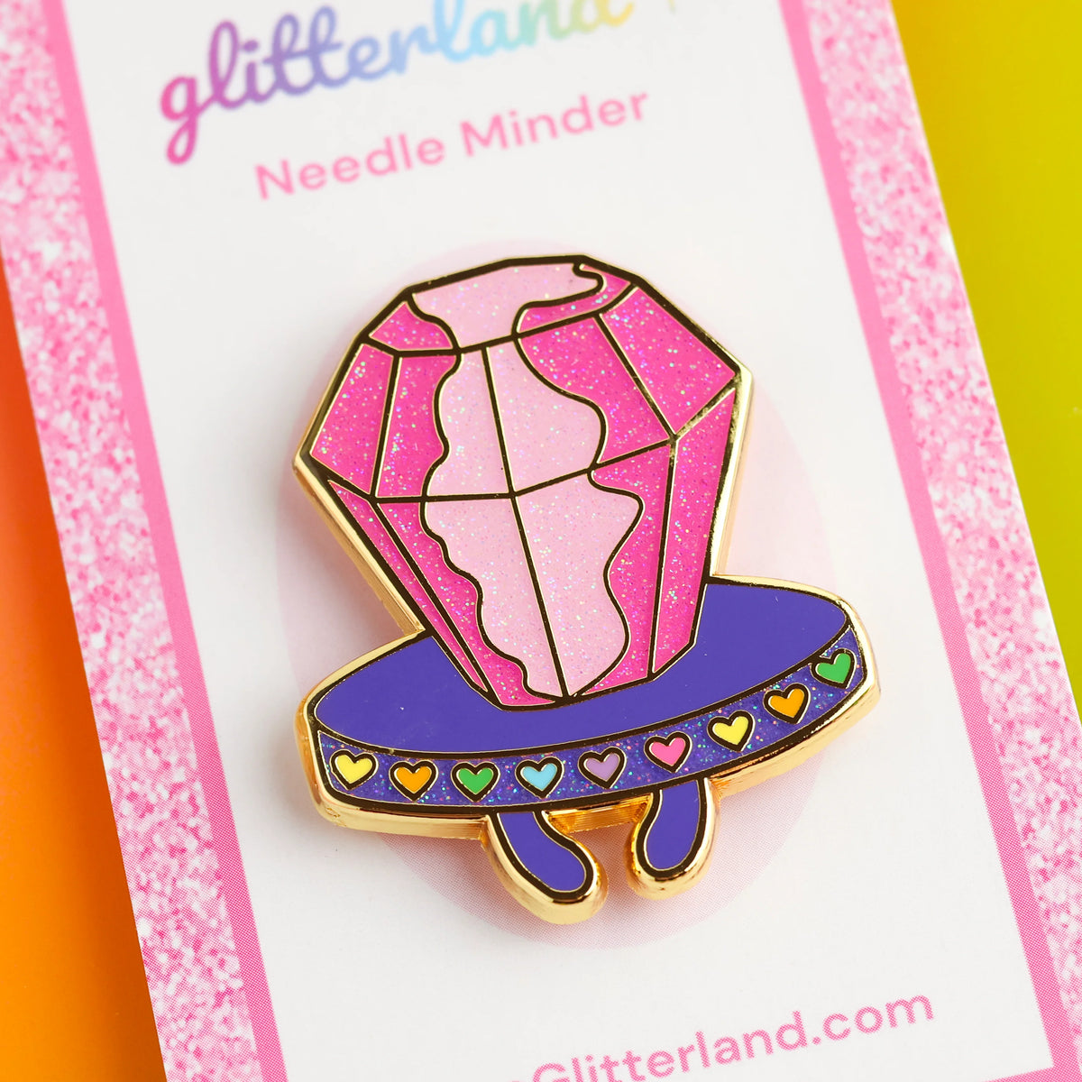 Ring Candy Needle Minder by Glitterland
