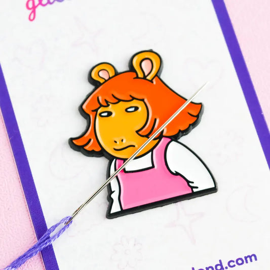 Aardvark Side Eye Cartoon Needle Minder