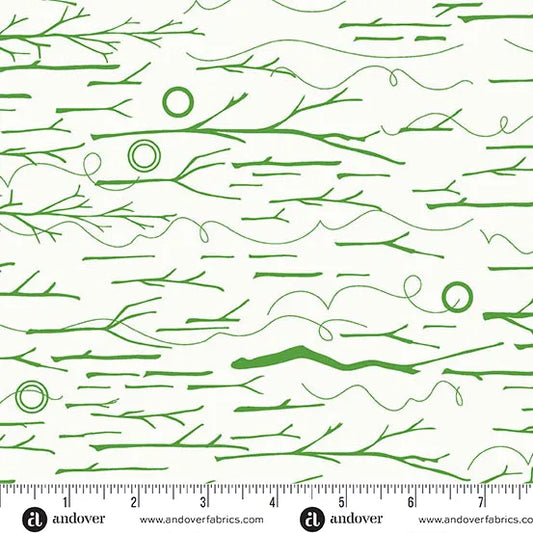 Sun Print Whisper Sticks and Twigs in Grass by Alison Glass