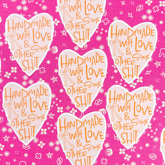 Handmade with love and - Sticker by Kati Cupcake